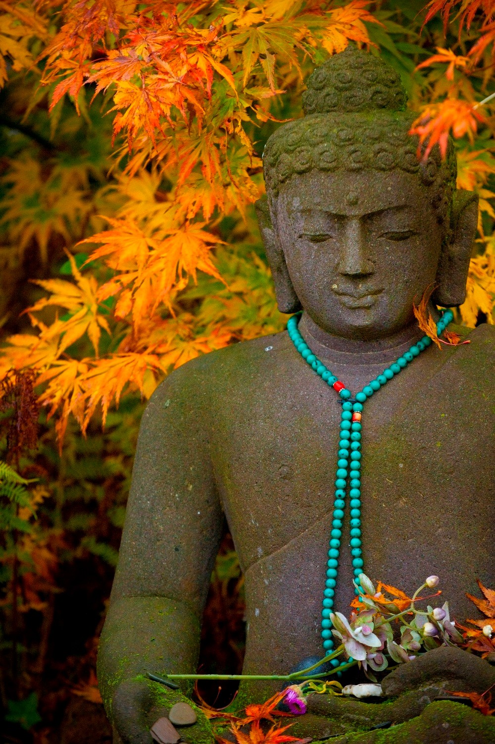 Thermen Bussloo tuin Boeddha in de zentuin (1)